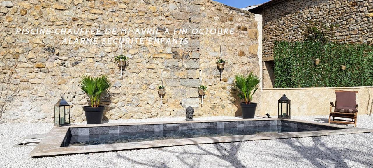 Le Mazet Sainte-Jalle, Piscine Chauffee, Jardin Clos, Barbecue En Baronnies Provencales Exterior foto