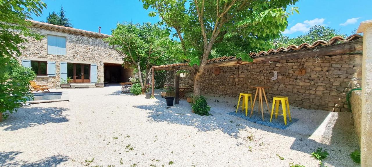 Le Mazet Sainte-Jalle, Piscine Chauffee, Jardin Clos, Barbecue En Baronnies Provencales Exterior foto