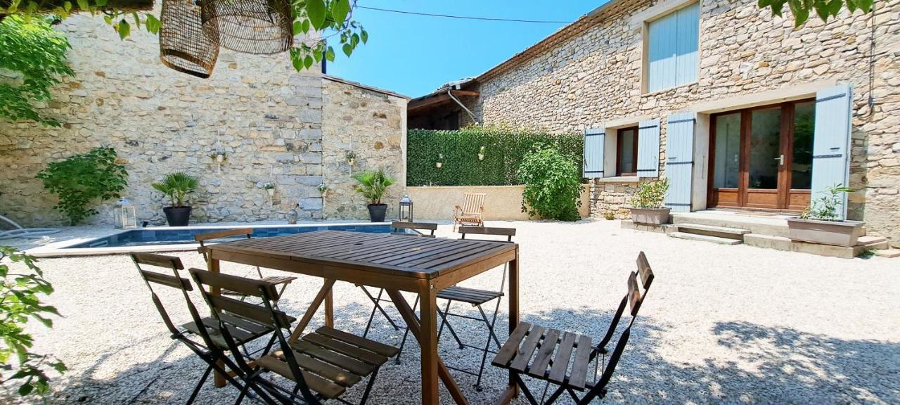 Le Mazet Sainte-Jalle, Piscine Chauffee, Jardin Clos, Barbecue En Baronnies Provencales Exterior foto