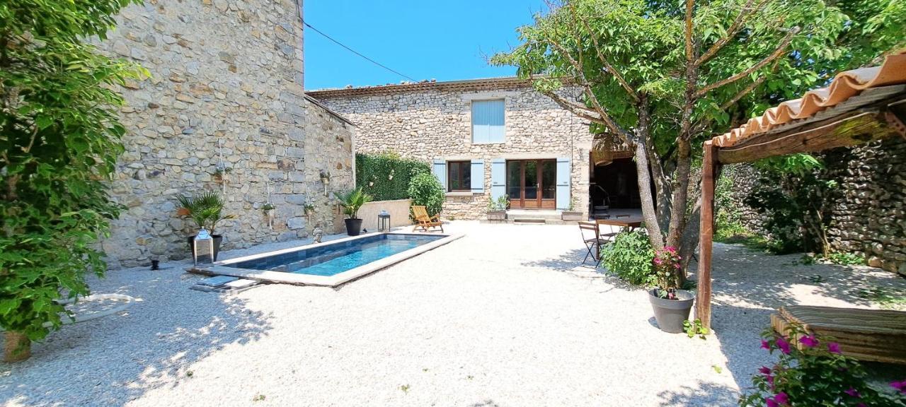 Le Mazet Sainte-Jalle, Piscine Chauffee, Jardin Clos, Barbecue En Baronnies Provencales Exterior foto